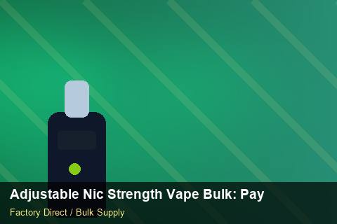 Adjustable Nic Strength Vape Bulk — Adjustable Nic Strength Vape Bulk: Payment Terms — for EU Chains photo 2