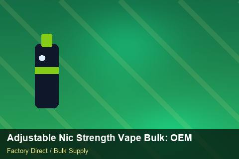 Adjustable Nic Strength Vape Bulk — Adjustable Nic Strength Vape Bulk: OEM & ODM Service — for EU Chains photo 2