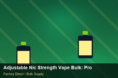 Adjustable Nic Strength Vape Bulk — Adjustable Nic Strength Vape Bulk: Production Capacity — for EU Chains photo 1