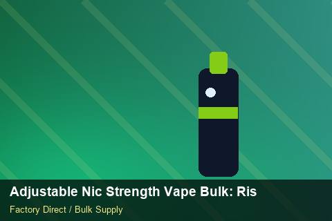 Adjustable Nic Strength Vape Bulk — Adjustable Nic Strength Vape Bulk: Risk Management — for EU Chains photo 1