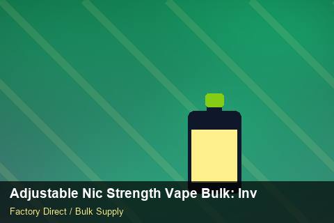 Adjustable Nic Strength Vape Bulk — Adjustable Nic Strength Vape Bulk: Inventory Management — for EU Chains photo 2
