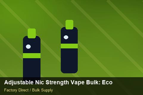 Adjustable Nic Strength Vape Bulk — Adjustable Nic Strength Vape Bulk: Eco-Friendly Materials — for EU Chains photo 2