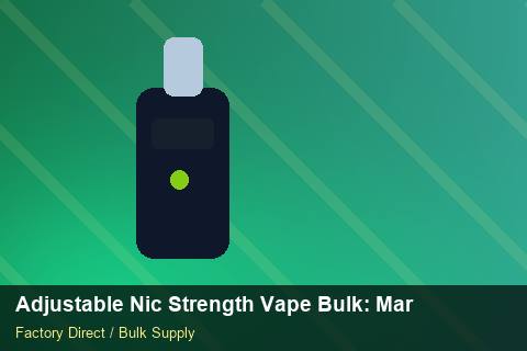 Adjustable Nic Strength Vape Bulk — Adjustable Nic Strength Vape Bulk: Market Comparison — for EU Chains photo 1