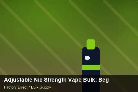 Adjustable Nic Strength Vape Bulk — Adjustable Nic Strength Vape Bulk: Beginner's Guide — for EU Chains photo 1