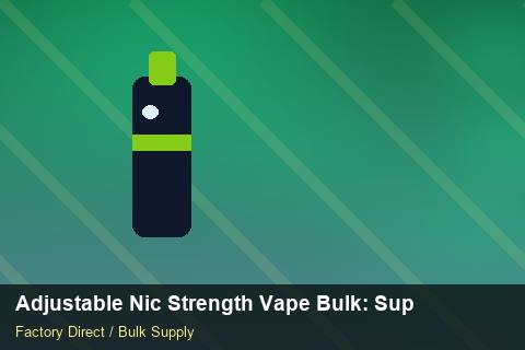 Adjustable Nic Strength Vape Bulk — Adjustable Nic Strength Vape Bulk: Supplier Vetting — for EU Chains photo 1