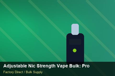 Adjustable Nic Strength Vape Bulk — Adjustable Nic Strength Vape Bulk: Product Launch Playbook — for EU Chains photo 1