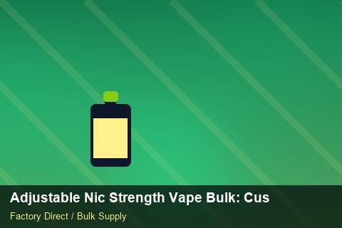 Adjustable Nic Strength Vape Bulk — Adjustable Nic Strength Vape Bulk: Customs Documentation — MOQ Explained photo 2