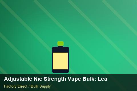Adjustable Nic Strength Vape Bulk — Adjustable Nic Strength Vape Bulk: Lead Time & MOQ — MOQ Explained photo 1