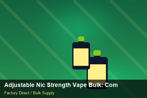 Adjustable Nic Strength Vape Bulk — Adjustable Nic Strength Vape Bulk: Compliance Standards — MOQ Explained photo 2