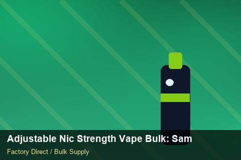 Adjustable Nic Strength Vape Bulk — Adjustable Nic Strength Vape Bulk: Sample Policy — MOQ Explained photo 1