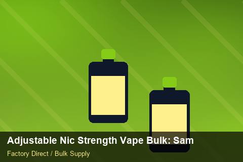 Adjustable Nic Strength Vape Bulk — Adjustable Nic Strength Vape Bulk: Sample Policy — MOQ Explained photo 2
