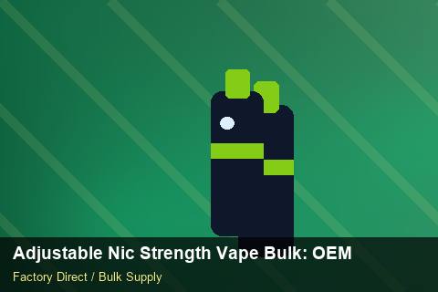 Adjustable Nic Strength Vape Bulk — Adjustable Nic Strength Vape Bulk: OEM & ODM Service — MOQ Explained photo 2