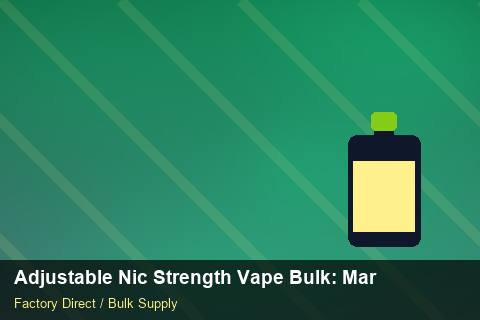 Adjustable Nic Strength Vape Bulk — Adjustable Nic Strength Vape Bulk: Market Trends 2026 — MOQ Explained photo 1