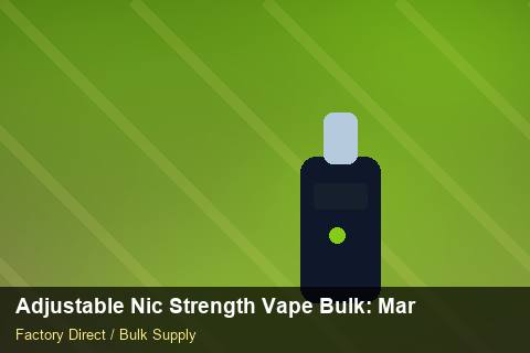 Adjustable Nic Strength Vape Bulk — Adjustable Nic Strength Vape Bulk: Market Trends 2026 — MOQ Explained photo 2