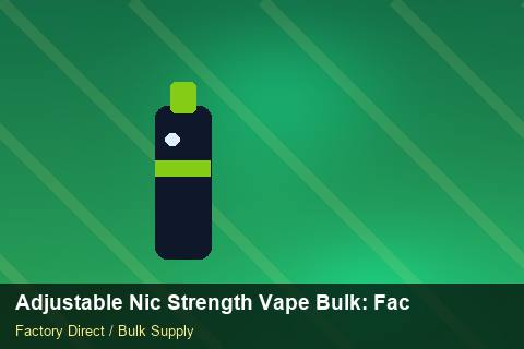 Adjustable Nic Strength Vape Bulk — Adjustable Nic Strength Vape Bulk: Factory Audit Report — MOQ Explained photo 2