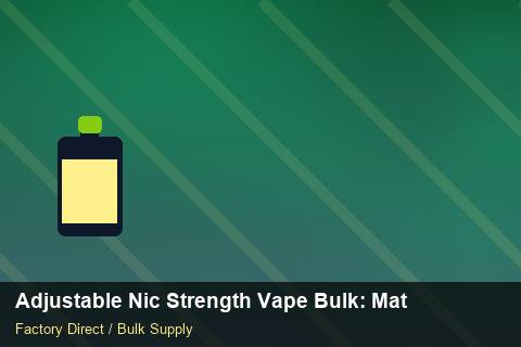 Adjustable Nic Strength Vape Bulk — Adjustable Nic Strength Vape Bulk: Material & Ingredients — MOQ Explained photo 1