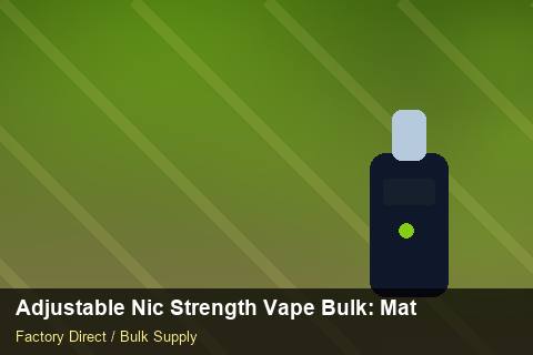 Adjustable Nic Strength Vape Bulk — Adjustable Nic Strength Vape Bulk: Material & Ingredients — MOQ Explained photo 2