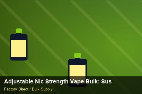 Adjustable Nic Strength Vape Bulk — Adjustable Nic Strength Vape Bulk: Sustainability — MOQ Explained photo 1