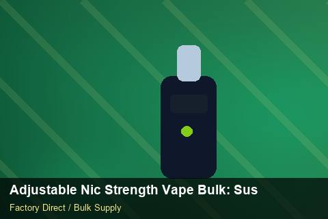 Adjustable Nic Strength Vape Bulk — Adjustable Nic Strength Vape Bulk: Sustainability — MOQ Explained photo 2