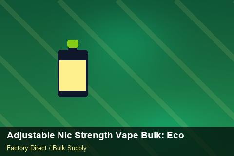Adjustable Nic Strength Vape Bulk — Adjustable Nic Strength Vape Bulk: Eco-Friendly Materials — MOQ Explained photo 1