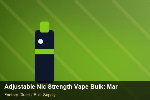Adjustable Nic Strength Vape Bulk — Adjustable Nic Strength Vape Bulk: Market Comparison — MOQ Explained photo 2