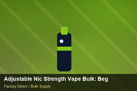 Adjustable Nic Strength Vape Bulk — Adjustable Nic Strength Vape Bulk: Beginner's Guide — MOQ Explained photo 1