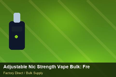 Adjustable Nic Strength Vape Bulk — Adjustable Nic Strength Vape Bulk: Freight Insurance — MOQ Explained photo 2