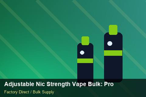 Adjustable Nic Strength Vape Bulk — Adjustable Nic Strength Vape Bulk: Procurement Strategy — Cost Breakdown photo 2