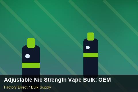 Adjustable Nic Strength Vape Bulk — Adjustable Nic Strength Vape Bulk: OEM & ODM Service — Cost Breakdown photo 2