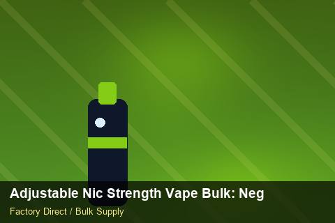 Adjustable Nic Strength Vape Bulk — Adjustable Nic Strength Vape Bulk: Negotiation Tips — Cost Breakdown photo 1