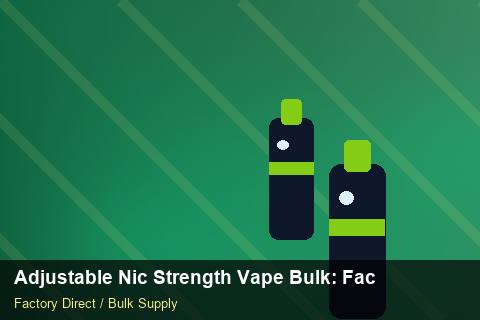 Adjustable Nic Strength Vape Bulk — Adjustable Nic Strength Vape Bulk: Factory Audit Report — Cost Breakdown photo 2