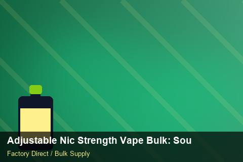 Adjustable Nic Strength Vape Bulk — Adjustable Nic Strength Vape Bulk: Sourcing Workflow — Cost Breakdown photo 2