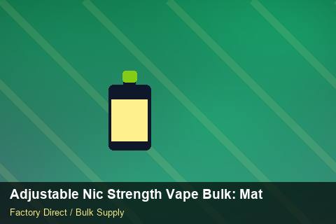 Adjustable Nic Strength Vape Bulk — Adjustable Nic Strength Vape Bulk: Material & Ingredients — Cost Breakdown photo 1