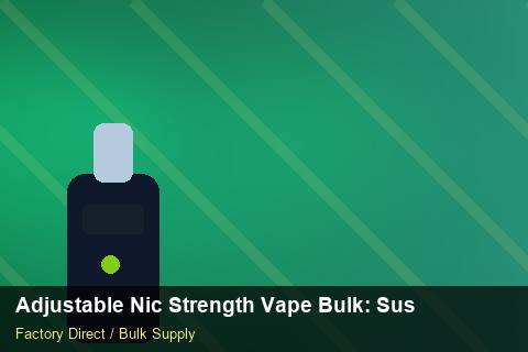 Adjustable Nic Strength Vape Bulk — Adjustable Nic Strength Vape Bulk: Sustainability — Cost Breakdown photo 2