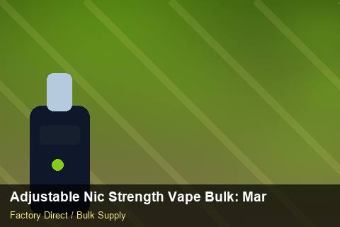 Adjustable Nic Strength Vape Bulk — Adjustable Nic Strength Vape Bulk: Margin Calculator — Cost Breakdown photo 2