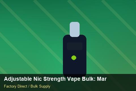 Adjustable Nic Strength Vape Bulk — Adjustable Nic Strength Vape Bulk: Market Comparison — Cost Breakdown photo 1