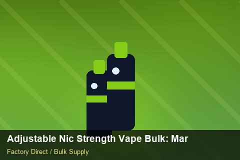 Adjustable Nic Strength Vape Bulk — Adjustable Nic Strength Vape Bulk: Market Comparison — Cost Breakdown photo 2