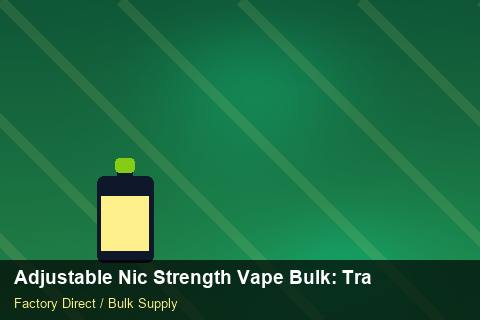 Adjustable Nic Strength Vape Bulk — Adjustable Nic Strength Vape Bulk: Trade Terms — Cost Breakdown photo 1