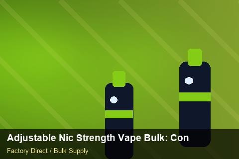 Adjustable Nic Strength Vape Bulk — Adjustable Nic Strength Vape Bulk: Contract Essentials — Cost Breakdown photo 1