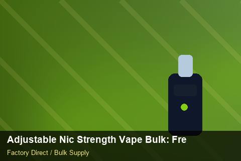 Adjustable Nic Strength Vape Bulk — Adjustable Nic Strength Vape Bulk: Freight Insurance — Cost Breakdown photo 2