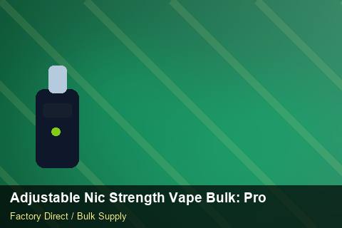 Adjustable Nic Strength Vape Bulk — Adjustable Nic Strength Vape Bulk: Product Launch Playbook — Cost Breakdown photo 1