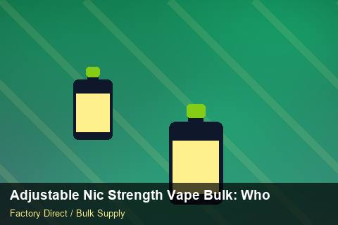 Adjustable Nic Strength Vape Bulk — Adjustable Nic Strength Vape Bulk: Wholesale Price — Step-by-Step photo 2