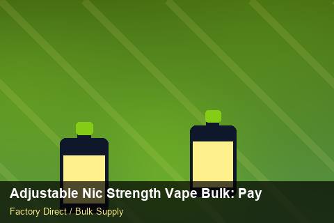 Adjustable Nic Strength Vape Bulk — Adjustable Nic Strength Vape Bulk: Payment Terms — Step-by-Step photo 1