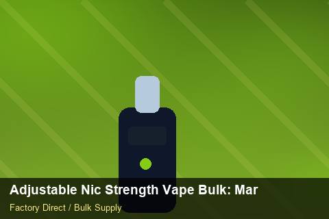 Adjustable Nic Strength Vape Bulk — Adjustable Nic Strength Vape Bulk: Market Trends 2026 — Step-by-Step photo 2