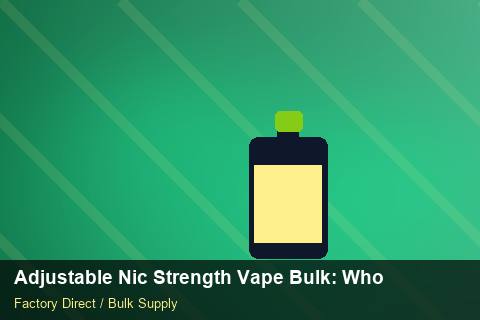 Adjustable Nic Strength Vape Bulk — Adjustable Nic Strength Vape Bulk: Wholesale Price — Common Mistakes photo 2
