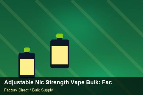 Adjustable Nic Strength Vape Bulk — Adjustable Nic Strength Vape Bulk: Factory Direct Quote — Common Mistakes photo 1