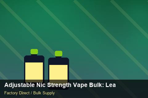 Adjustable Nic Strength Vape Bulk — Adjustable Nic Strength Vape Bulk: Lead Time & MOQ — Checklist photo 1