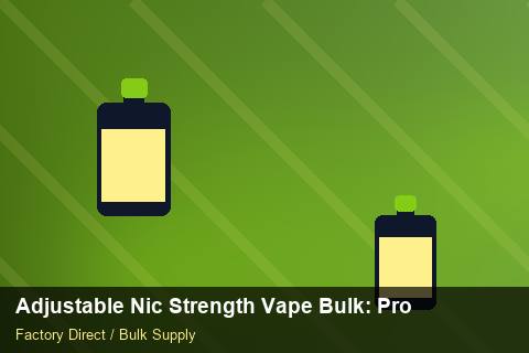 Adjustable Nic Strength Vape Bulk — Adjustable Nic Strength Vape Bulk: Procurement Strategy — Checklist photo 1