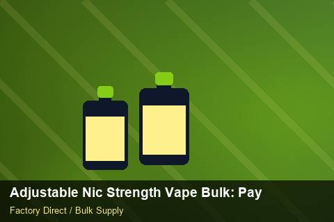 Adjustable Nic Strength Vape Bulk — Adjustable Nic Strength Vape Bulk: Payment Terms — Checklist photo 1