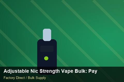 Adjustable Nic Strength Vape Bulk — Adjustable Nic Strength Vape Bulk: Payment Terms — Checklist photo 2